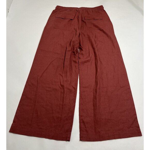 Ann Taylor Weekend Collection Pull-On Wide-Leg Pant in Apple Butter - Picture 4 of 5